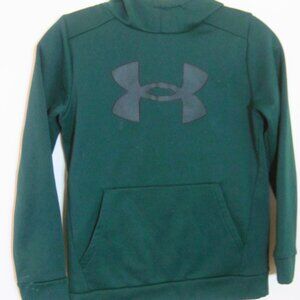 UNDER ARMOR~Size YMD Loose Fit-Dark Green Hoodie Pullover-Long Sleeve- Pocket